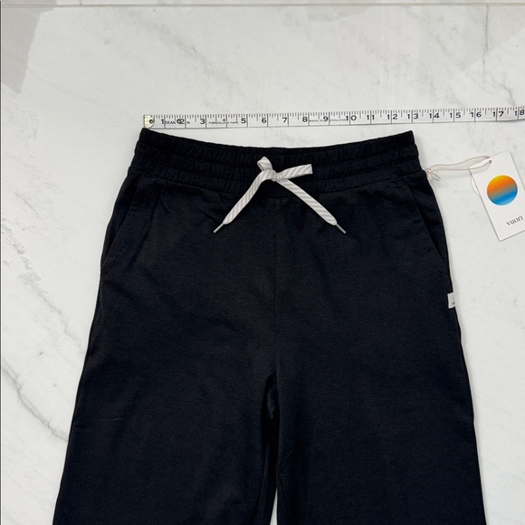 NEW With Tags Women’s Vuori Halo Essential Wideleg Size Small Black Heather - Picture 2 of 7